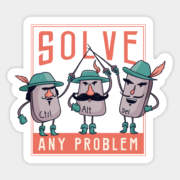 Solve Any Problem Sticker by Cosmo Gazoo